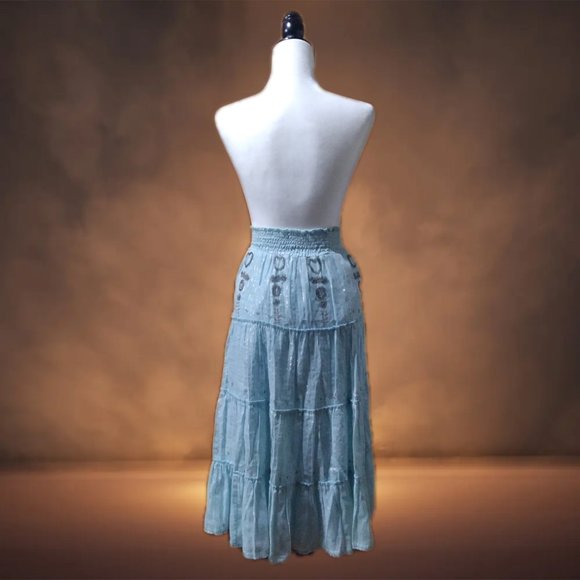 Foxy Heart & Soul Collection ,Vintage Style Beaded Puff Skirt Dress 100%Cotton  - Picture 2 of 3